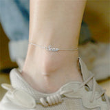 Personalized Name Anklet Initial Letter Beach Jewelry Foot