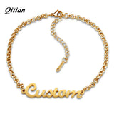Custom Name Bracelet Stainless Steel Couple Jewelry