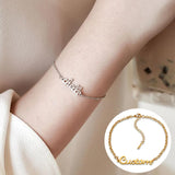 Custom Name Bracelet Stainless Steel Couple Jewelry