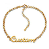 Personalized Name Bracelet Adjustable 18K Stainless Steel Jewelry