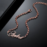 Personalized Name Bracelet Adjustable 18K Plated Stainless Steel Jewelry