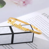 Personalized Name Bracelet Bridesmaid Gift Bracelet Cuff Couple Bracelet