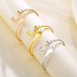 Personalized Heart Name Bracelet - Stainless Steel Name Charms