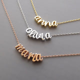 Personalized Name Cursive Letter Bracelet Charms Chain Jewelry