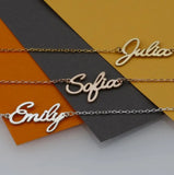 Personalized Name Bracelet Stainless Steel Gift For Women Girls