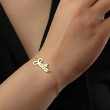 Personalized Name Bracelet Stainless Steel Gift For Women Girls