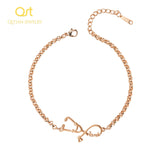 Personalized Name Bracelet Stethoscope Charm Bracelet Stainless Steel