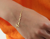 Personalized Name Bracelet, Stainless Steel for Women