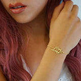 Personalized Stainless Steel Name Bracelet Double Layer Bangle