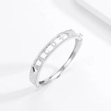 Custom CZ Initial Alphabet Slider Bracelet DIY Personalized Name Bangle