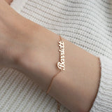 Custom Steel Name Bracelet - Women