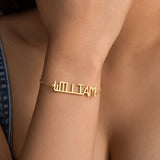 Personalized Name Bracelet Stainless Steel Pendant Bracelet