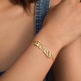 Personalized Name Bracelet Stainless Steel Pendant Bracelet