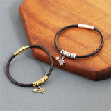 Personalized Name Bracelet with Bead & Birthstone Letter Bangle