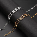 Personalized Name Bracelet Micro Pave CZ Charm Bracelets