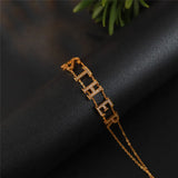 Personalized Name Bracelet Micro Pave CZ Charm Bracelets