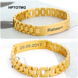 Personalized Men's Stainless Steel Name Bracelet