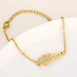 Personalized Name Bracelet Stainless Steel Chain Nameplate Bracelets