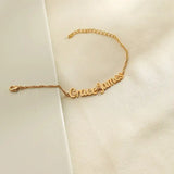 Personalized Twist Chain Name Bracelet, Double Name Anklet