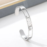 Custom Name Bracelets Stainless Steel Bangle For Women