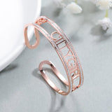 Custom Name Bracelet Diamond Butterfly Bangle Zircon Jewelry for Women