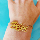 Personalized Name Bracelets Stainless Steel Chain Jewelry