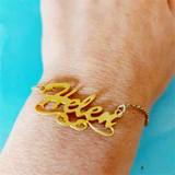 Personalized Name Bracelets Stainless Steel Chain Jewelry