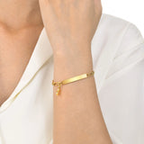 Personalized Heart Engrave ID Bracelet for Women