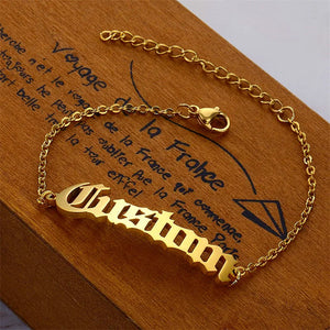 Personalized Name Bracelets for Women - Stainless Steel