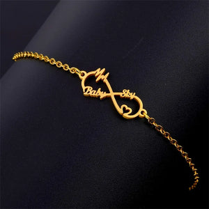 Personalized Name Bracelets for Women in Stainless Steel