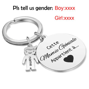 Personalized Granny Gift Keychain This Awesome Granny Belongs to...