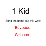 Personalized Family Keychain Mom Gift Child Pendant Keyring