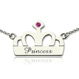 Personalized Crown Necklace for Little Girl