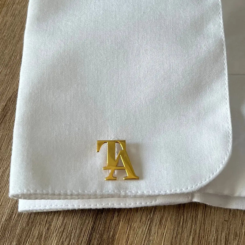Personalized Initials Cufflinks-Custom Name Cufflinks