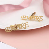 Personalized Name Cufflinks Stainless Steel Customize Names Groom Jewelry