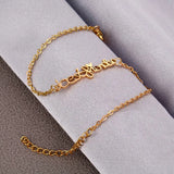 Custom Handwritten Signature Name Anklet Stainless Steel Gift