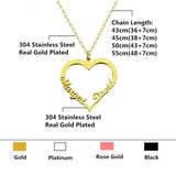 Personalized Name Necklaces Pendants Stainless Steel Long Pendant Necklace