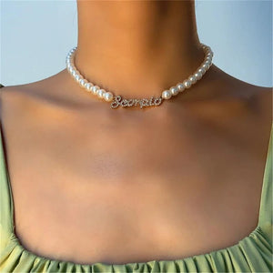 Personalized Stainless Steel Pearl Necklace