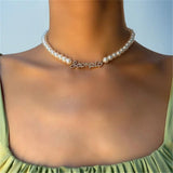 Personalized Stainless Steel Pearl Necklace