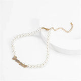 Personalized Stainless Steel Pearl Necklace
