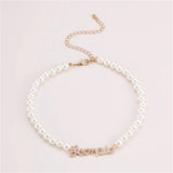 Personalized Stainless Steel Pearl Necklace
