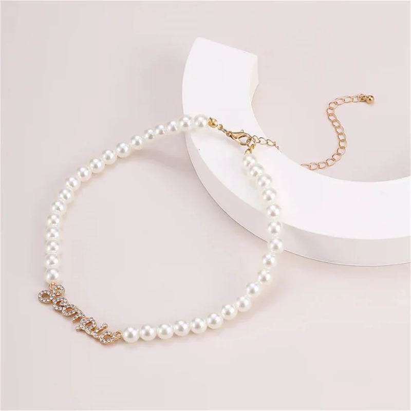 Personalized Stainless Steel Pearl Necklace