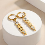 Personalized Name Earrings Double Plated Stainless Steel Gift