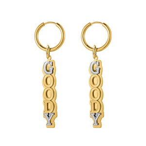 Personalized Name Earrings Double Plated Stainless Steel Gift