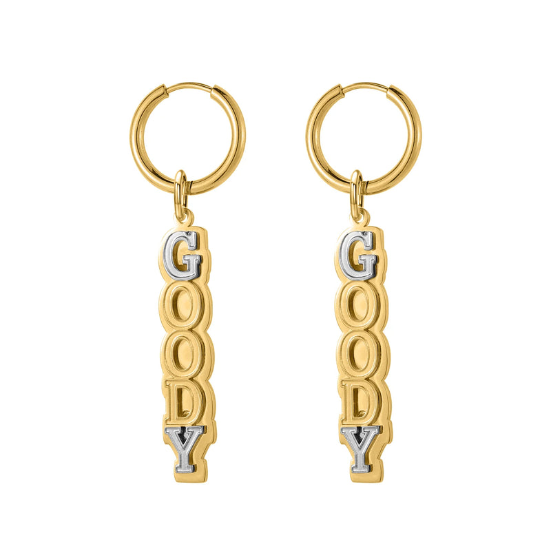 Personalized Name Earrings Double Plated Stainless Steel Gift
