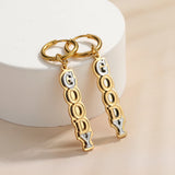 Personalized Name Earrings Double Plated Stainless Steel Gift
