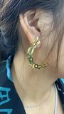 Custom Name Earrings, Stainless Steel Name Plate Pierced Jewelry