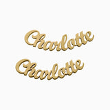 Custom Name Stud Earrings Stainless Steel Minimalist Jewelry