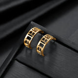 Personalized Name Earrings Letter Ear Studs Stainless Steel Jewelry