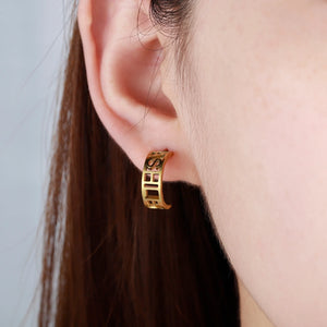 Personalized Name Earrings Letter Ear Studs Stainless Steel Jewelry